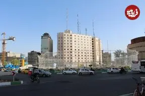 عکس| سفر به ایران قدیم؛ نمایی دیده نشده از میدان ولیعصر تهران در اواسط دهه 50