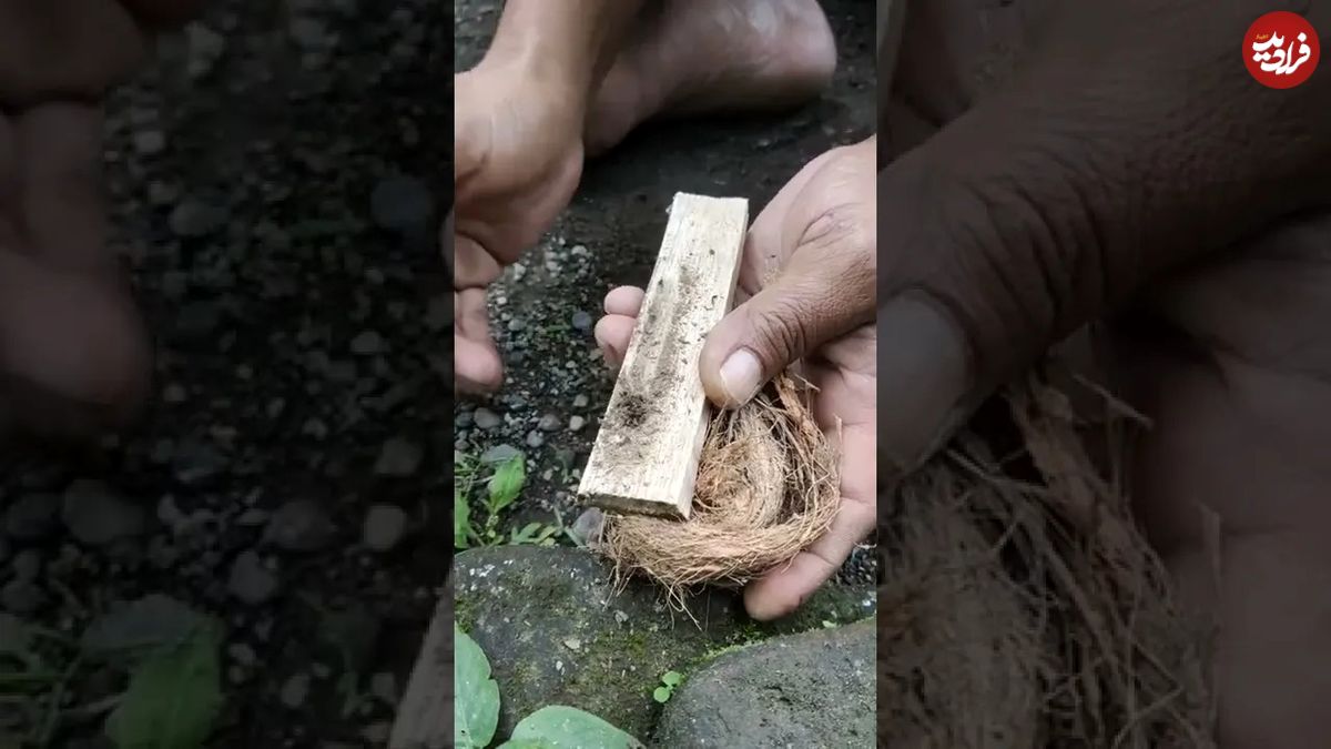 (ویدئو) یک روش ساده و باستانی برای روشن کردن آتش بدون کبریت