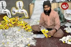 ببینید| فرآیند تماشایی بازیافت ضایعات فلزی و تولید شیر آب با آن ها در پاکستان