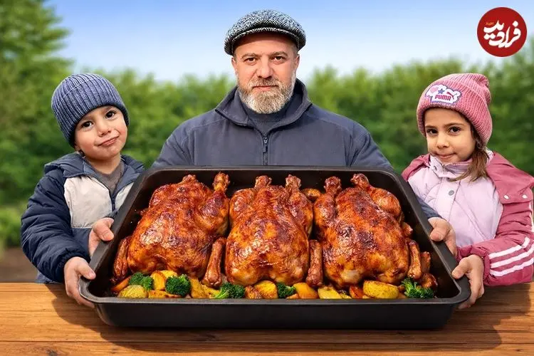 ببینید| غذای روستایی در آذربایجان؛ تهیه یک غذای سنتی با مرغ