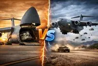 تصاویر| نگاهی به تفاوت‌های عمده بین هواپیماهای ترابری C-17 Globemaster و C-5 Galaxy