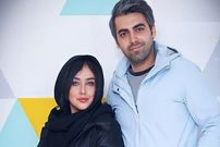 عکس| سفر زمان؛ عکس یادگاری «جواد جوادی» (بچه مهندس) و همسرش «ندا دیبا» در پشت‌صحنه «آزادی مشروط»