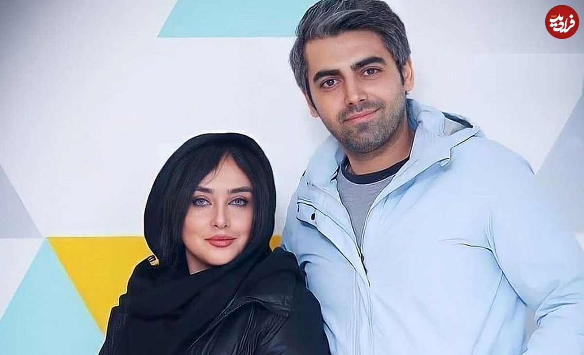 عکس| سفر زمان؛ عکس یادگاری «جواد جوادی» (بچه مهندس) و همسرش «ندا دیبا» در پشتصحنه «آزادی مشروط»