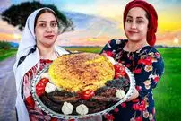 (ویدئو) غذاهای روستایی: پخت سنتی بادمجان شکم پر به سبک دو بانوی روستایی شمالی