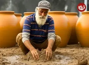 ببینید| مراحل دیدنی تولید سنتی تنور گِلی در کارگاهی در پاکستان