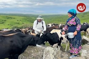 ببینید؛ غذای روستایی در ایران؛ پخت نان تنوری و سیب زمینی در کوهستان
