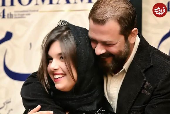 تصاویر؛ حضور «پژمان و نفس بازغی» در اختتامیه جشنواره همام؛ ست مشکی پدر و دختر