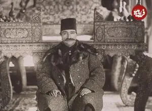 عکس| سفر زمان؛ تصویری از مجسمه ناصرالدین شاه در باغشاه