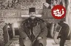 عکس| سفر زمان؛ تصویری از مجسمه ناصرالدین شاه در باغشاه