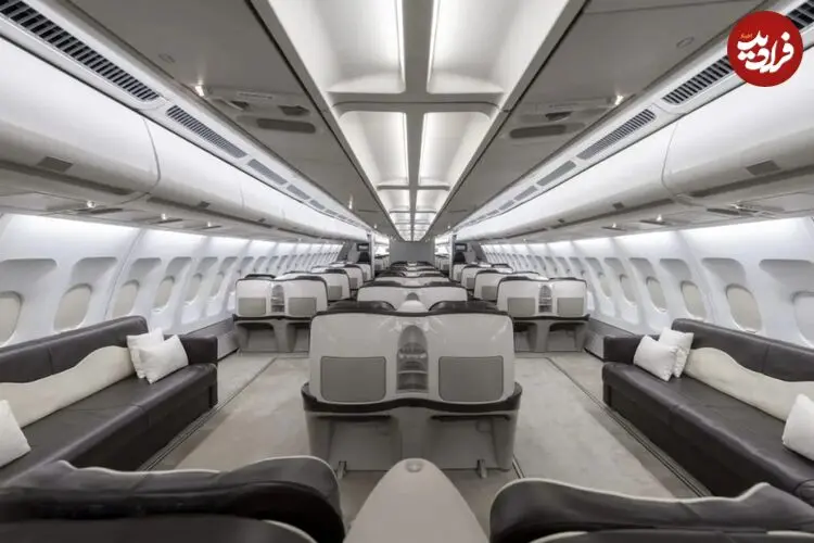 عکس| نگاهی به فضای داخلی جت خصوصی ۴۰۰ میلیون دلاری تیم فوتبال چلسی