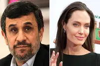 عکس/ احمدی‌نژاد به آنجلینا جولی توییت زد!