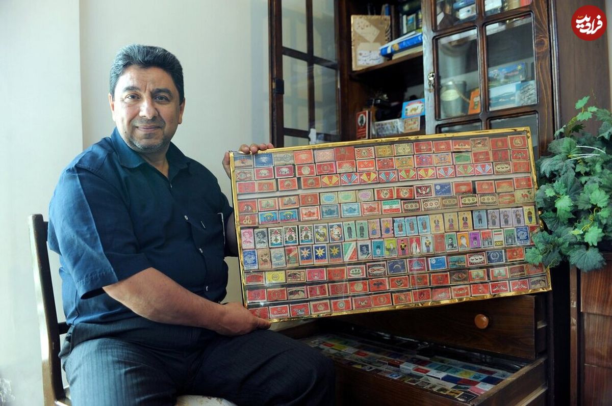 عکس/ کلکسیون عجیب مرد ایرانی؛ ۱۲ هزار «کبریت» در کمد شخصی