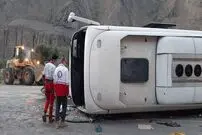 واژگونی مرگبار اتوبوس در هراز
