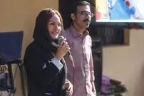 تصاویر/ مهناز افشار با پای شکسته در مدرسه کودکان کار