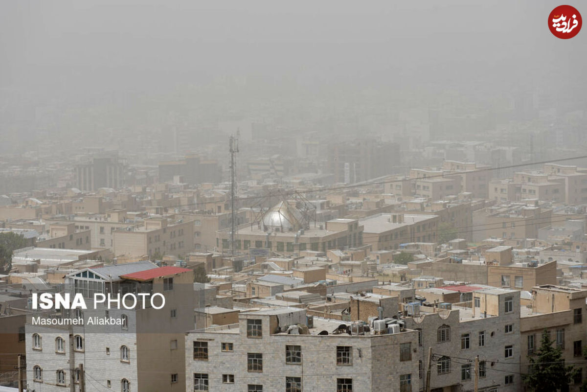 آسمان غبار آلود ایران