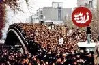 عکس| سفر در زمان؛ نمایی از تجمع مردم در خیابان انقلاب؛ سال 1357