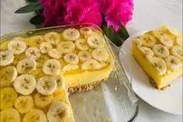 (ویدئو) دسر خوشمزه با موز و بیسکویت بدون پخت! 