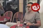 ببینید| تیپ متفاوت امیر قطر در یک کافه