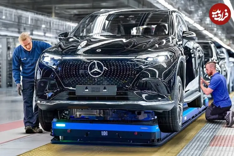ببینید| مراحل طراحی و تولید خودروی شاسی بلند برقی مرسدس بنز EQS