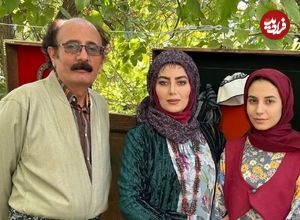 عکس| سفر در زمان؛ «روژان» سریال نون خ در کنار عمو پورنگ در 38 سالگی