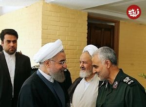 عکس؛ سفر در زمان؛ «سردار رادان و قالیباف در کنار سردار سلیمانی»؛ سال 1392