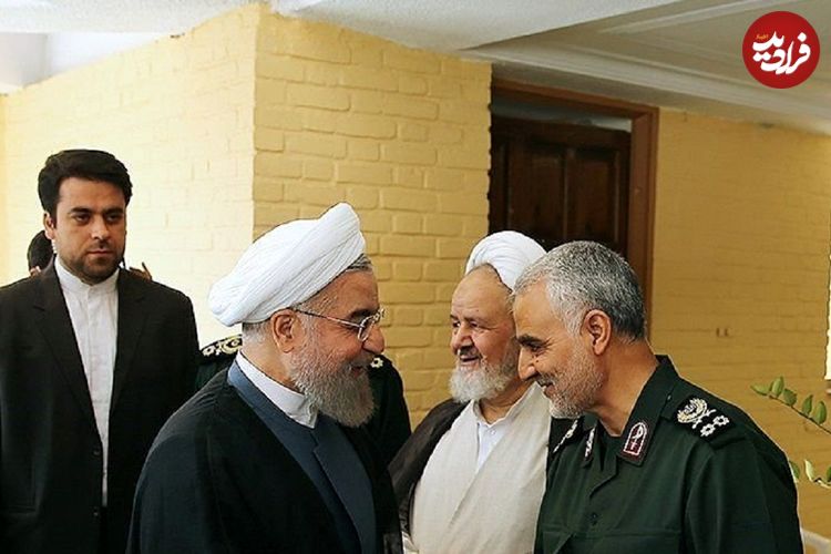عکس؛ سفر در زمان؛ «سردار رادان و قالیباف در کنار سردار سلیمانی»؛ سال 1392