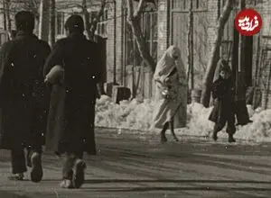 عکس| سفر زمان؛ منظرۀ یک خیابان برفی در شمال تهران؛ 75 سال قبل