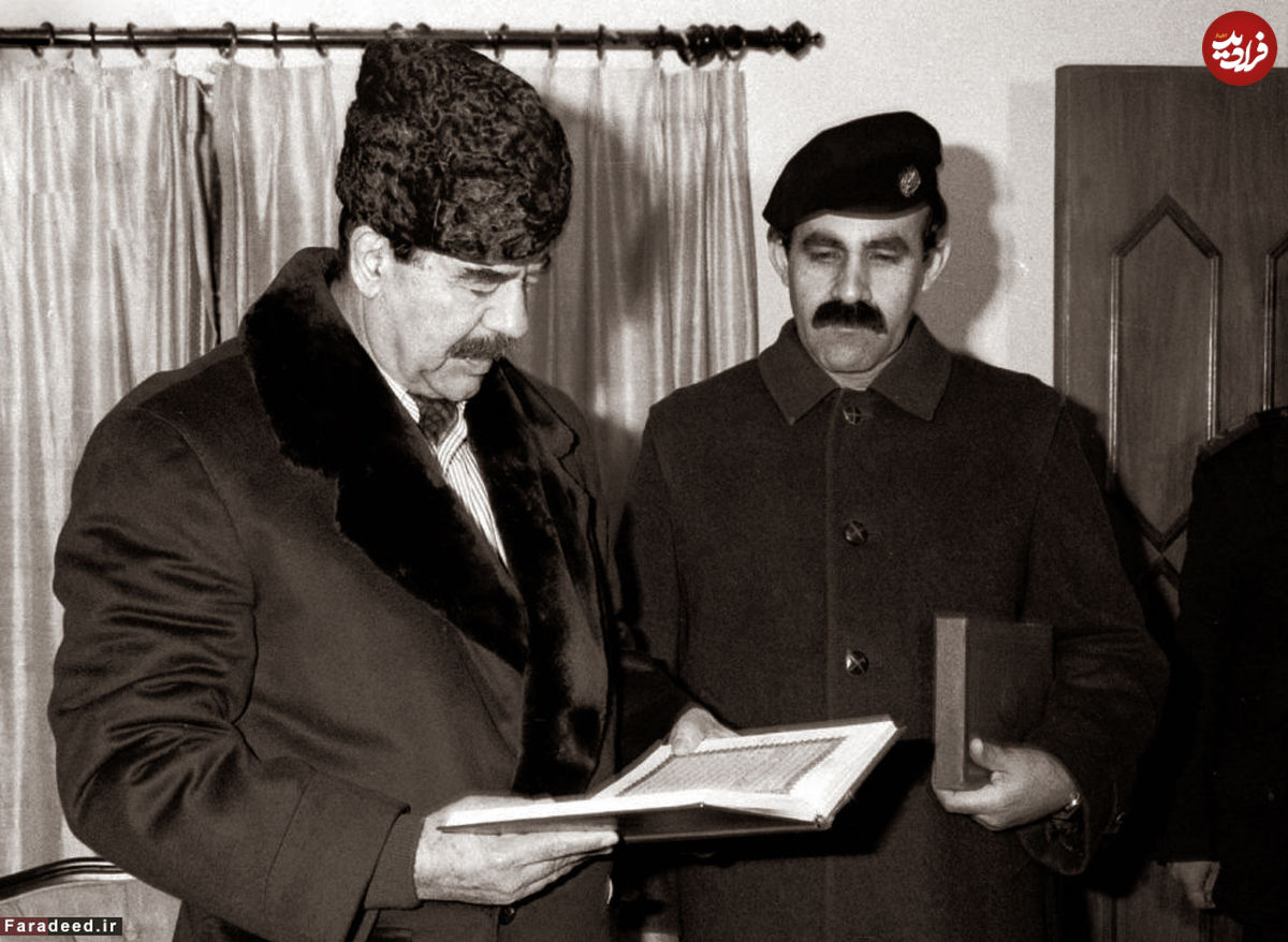 عکس‌نوشت/ دیدار نوستالژیک صدام از مخفیگاه
