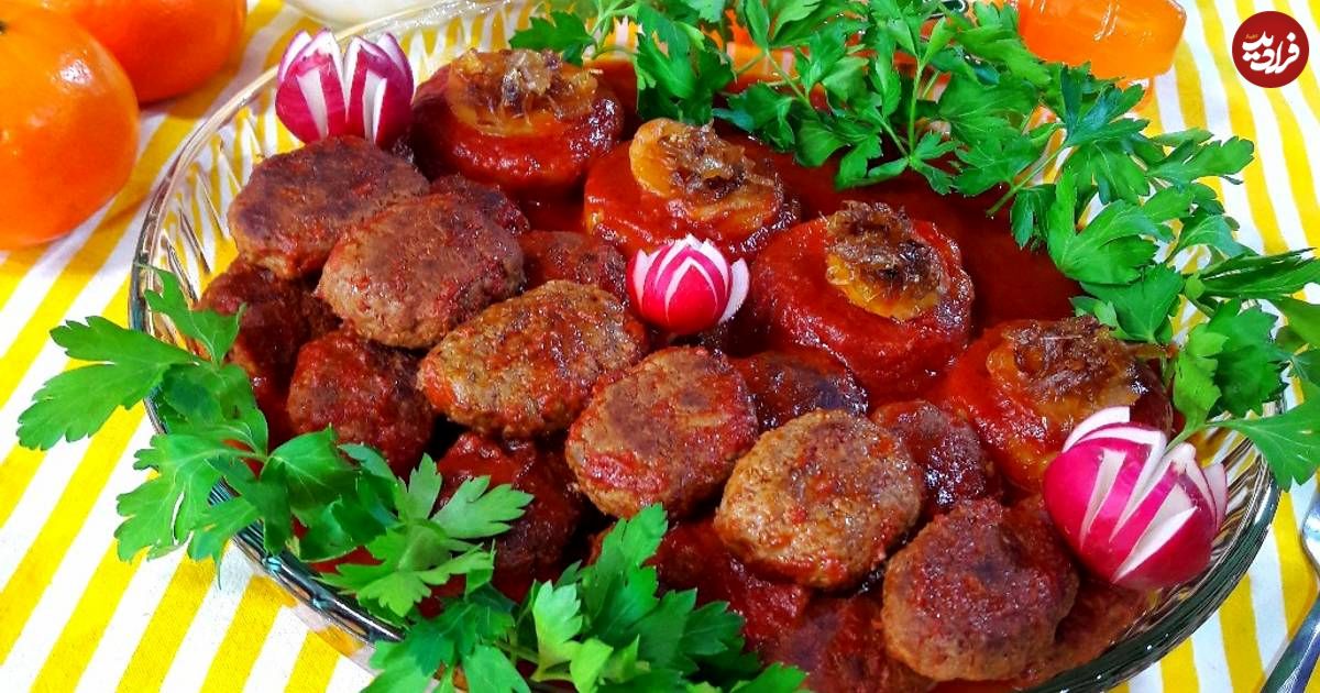 کباب تابهای مرغ با سس آلبالو؛ طعم خاص و خوشمزه