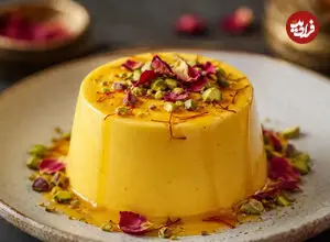 این دسر زعفرانی را با روشی آسان در منزل درست کنید!