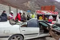 ریزش سنگ روی پژو پارس؛ دو کودک جان باختند!