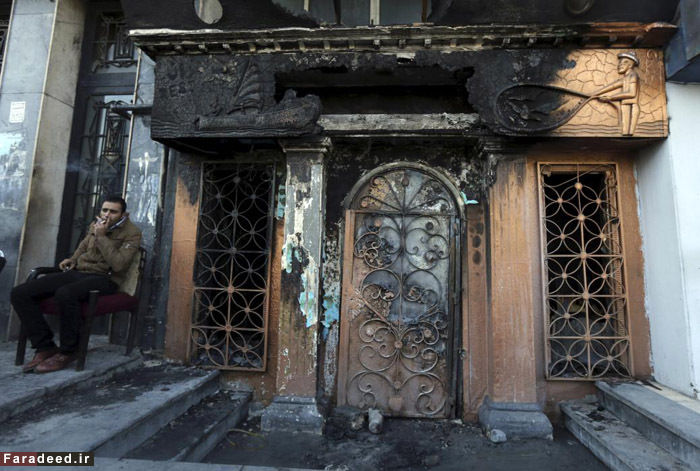 تصاویر/ آتش‌سوزی عمدی در قاهره