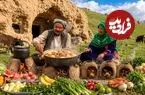 ببینید| غذای روستایی در افغانستان؛ تهیه یک خوراک سنتی با مرغ، هویج و سیب زمینی