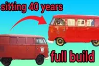 ببینید| بازسازی کامل یک فولکس واگن استیشن کلاسیک رها شده و تبدیل آن به کمپر 