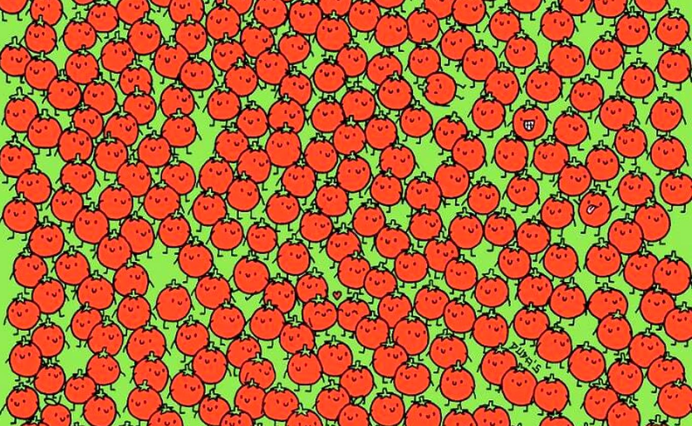 معمای تست تیزبینی؛ سه سیب پنهان در تصویر را پیدا کنید