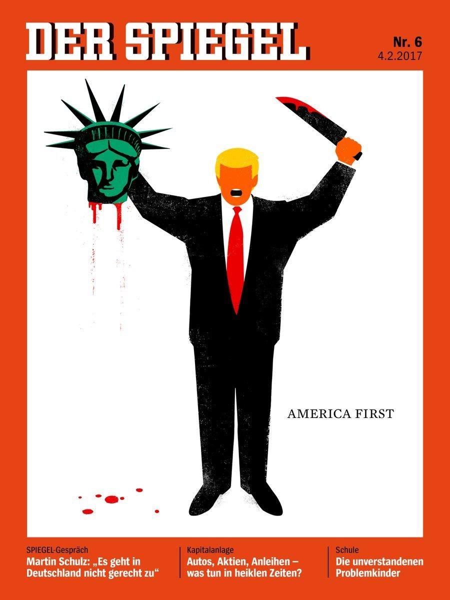 طرح جنجالی از ترامپ روی جلد اشپیگل