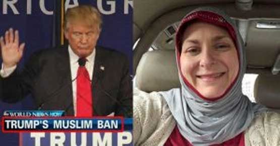 عکس/ ترامپ این زن آمریکایی را مسلمان کرد!