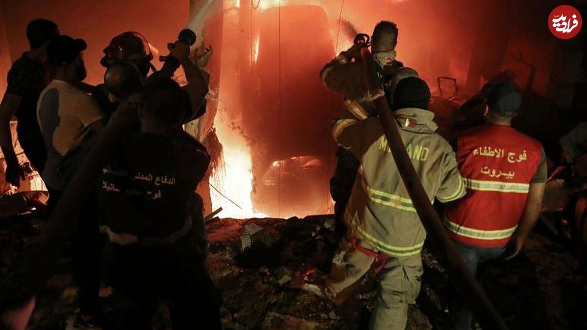 انفجار یک انبار سوخت در بیروت
