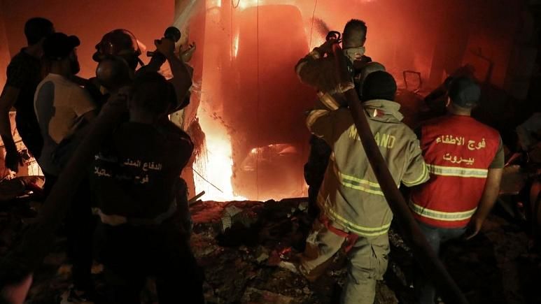 انفجار یک انبار سوخت در بیروت