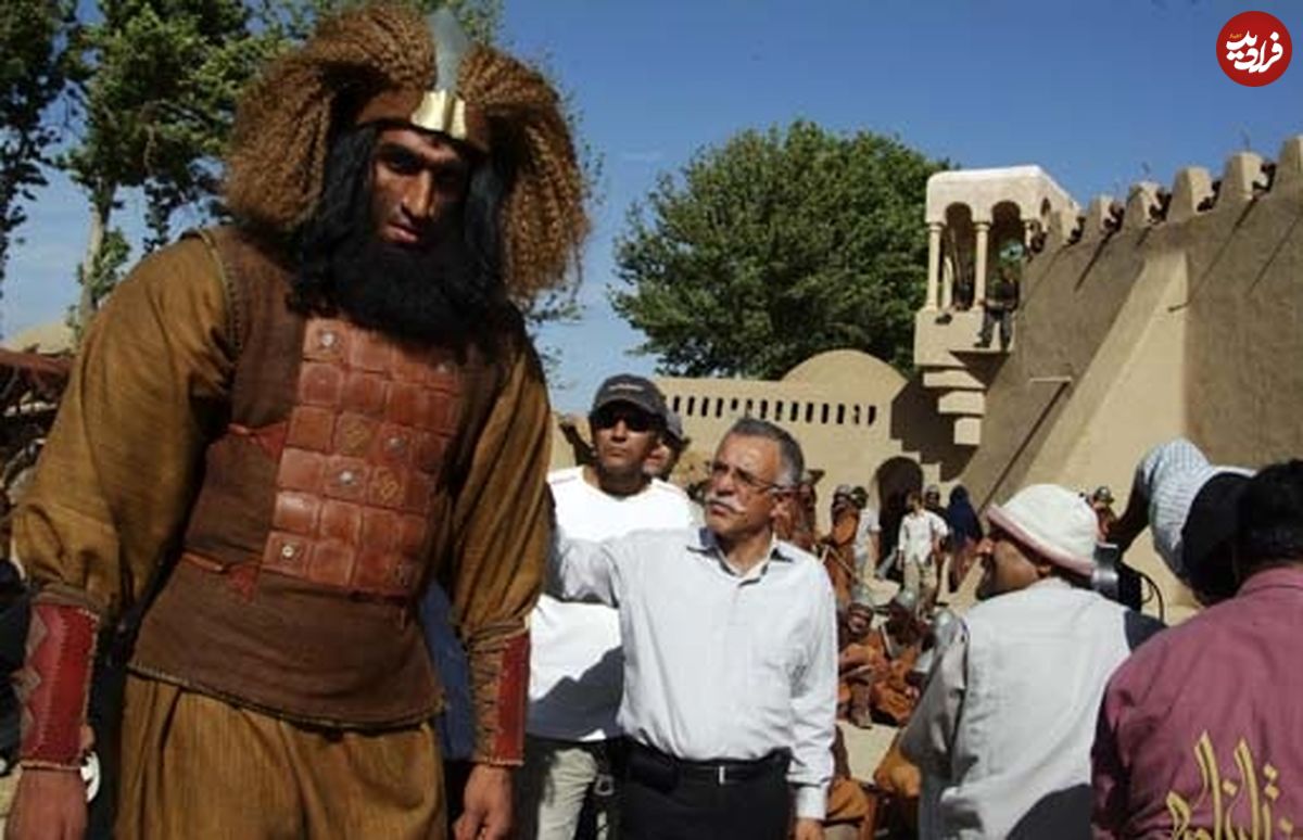 عکس؛ سفر به تاریخ؛ «غول لشکر زبیری» در اتاق گریم سریال «مختارنامه»