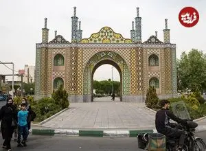 عکس| سفر به ایران قدیم؛ منظرۀ «دروازه شاه‌عبدالعظیم» در یک قرن قبل