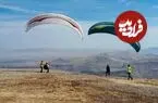 عکس| سفر زمان؛ پاراگلایدرسواری دختران در شهران؛ سال 77