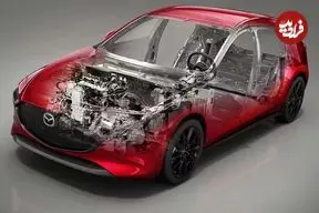 عکس| پیشرانه جدید مزدا، شاهکار بنزینی که از خودروی برقی پاک‌تر است!