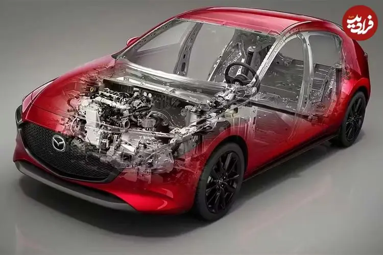 عکس| پیشرانه جدید مزدا، شاهکار بنزینی که از خودروی برقی پاک‌تر است!