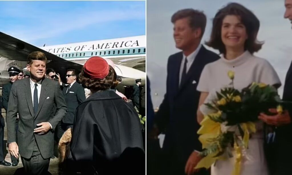 (ویدیو + عکس) انتشار تصاویری نادر و کاملاً رنگی از جان اف کندی لحظاتی قبل از ترور
