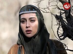 عکس؛ سفر زمان؛ چهرۀ متفاوت «گلنار» (سریال گیلدخت) در پشت صحنۀ یک فیلم؛ سال 1397