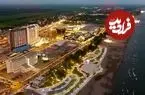 عکس| سفر به ایران قدیم؛ منظرۀ بندر انزلی و عمارت ناصرالدین شاه