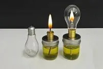ببینید؛ یک ایده ساده برای ساخت یک چراغ نفتی با لامپ سوخته 