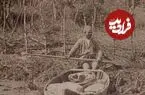 عکس| سفر زمان؛ تصویر استثنایی از قایق‌سواری در یک رودخانه در گیلان؛ 140 سال قبل