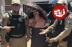 ببینید| بازداشت قاتل زنجیره‌ای با پوشش لباس زنانه